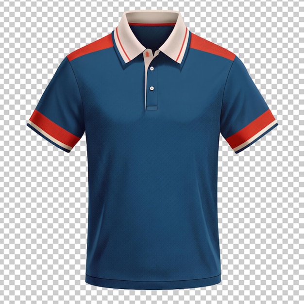 polo t shirt on transparent background