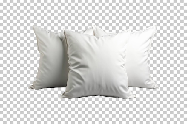 Polyester Filled Pillows on transparent background