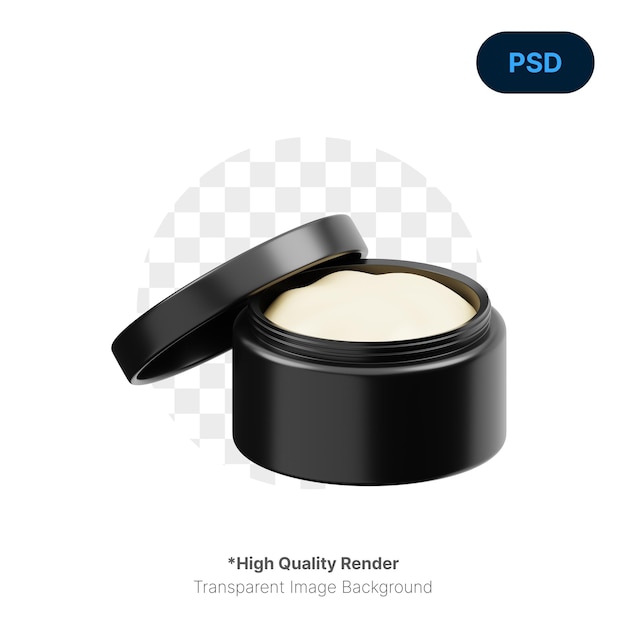 Pomade Cream 3D Icon Premium Psd