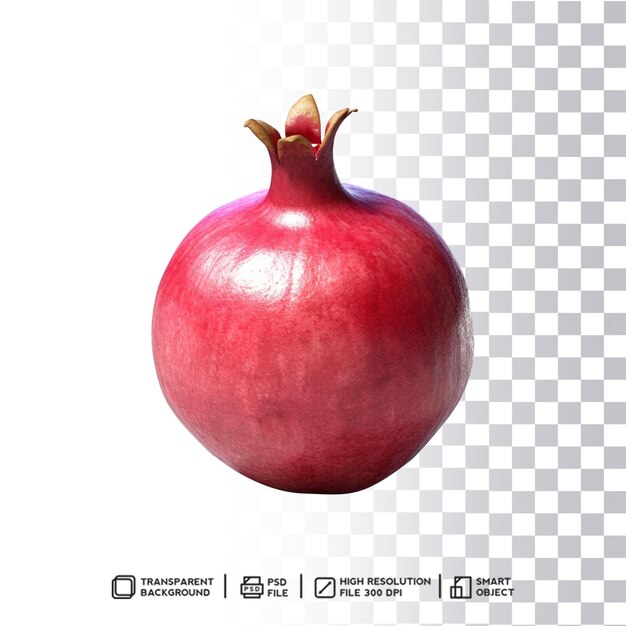 Pomegranate Fruit in Photoshop with Transparent Background