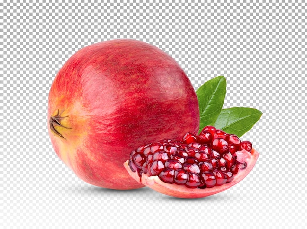 Pomegranate isolated