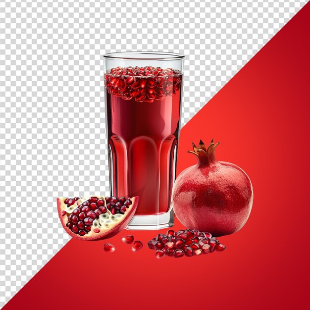 PSD pomegranate juice png