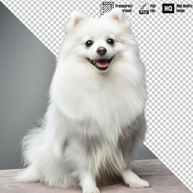 Pomeranian Full Body on Transparent Background