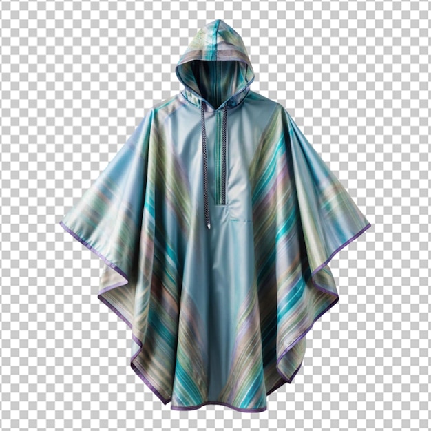 PSD poncho on transparent background