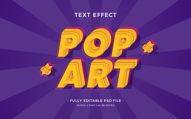 PSD pop art text effect