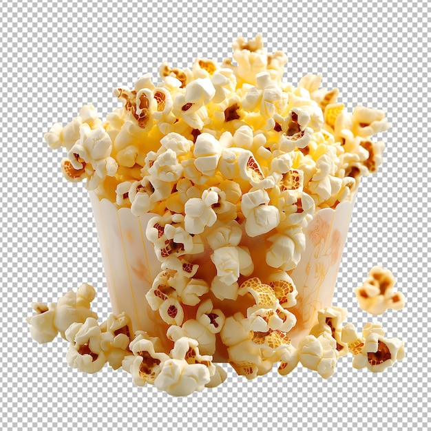 popcorn isolated on transparent background