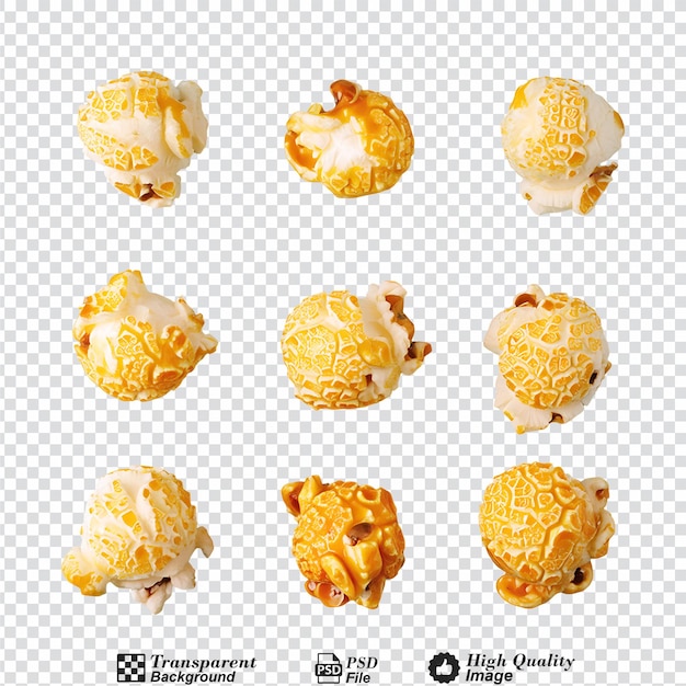 Popcorn isolated on transparent background