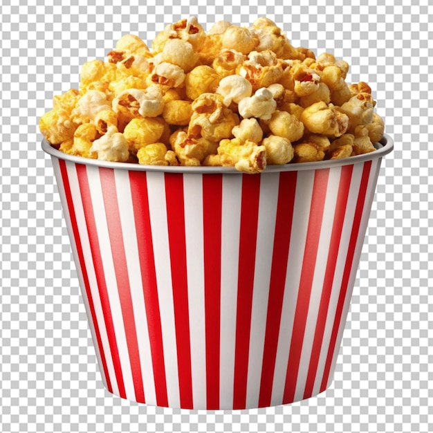 PSD popcorn snack png sticker food image on transparent background