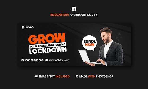 Popular digital agency facebook timeline cover banner template