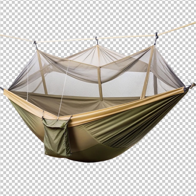 PSD portable hammock with a mosquito net png