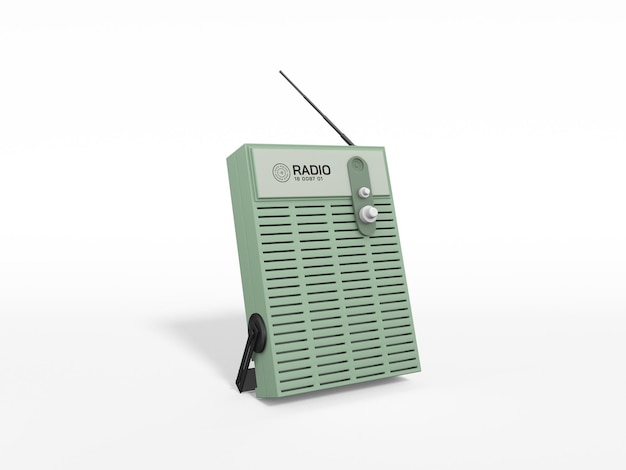 Portable Radio Branding Mockup