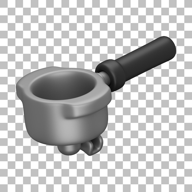 Portafilter Coffee 3D Illustration