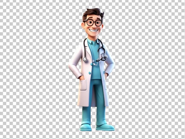 Portrait of 3d male doctor