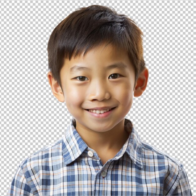 PSD portrait of an asian boy posing