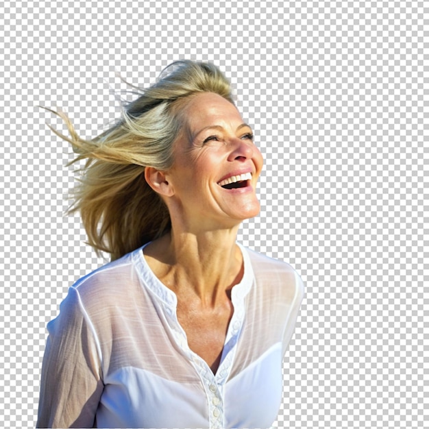 Portrait of beautiful smiling older woman