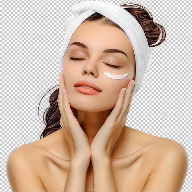 PSD portrait beautiful woman spa and treatment