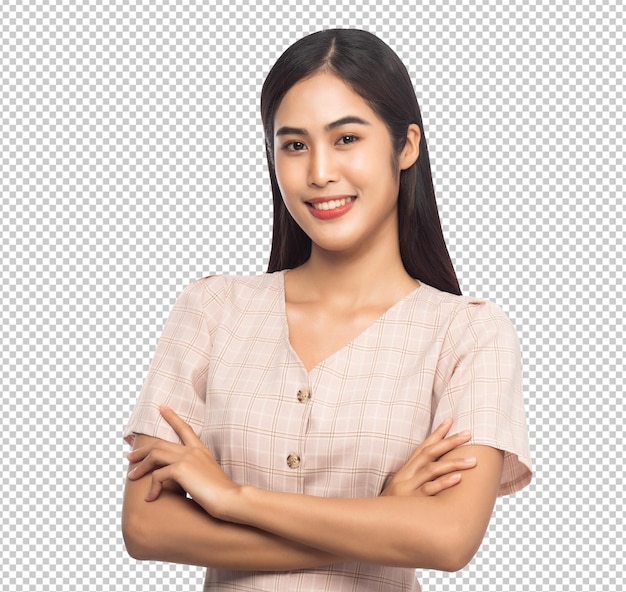 Portrait of beautiful young asian woman Psd file