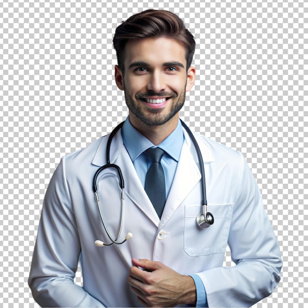 Portrait of candid male doctor