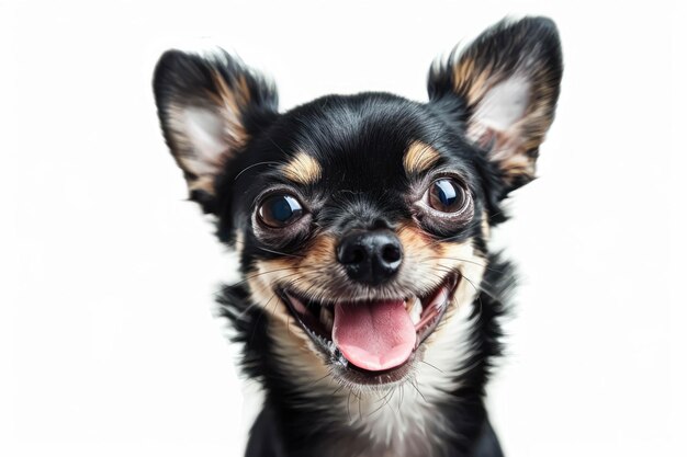 PSD portrait of a happy chihuahua dog with a transparent background puppy chihuahua dog bread