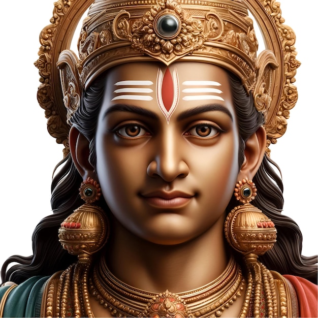 PSD portrait illustration of lord kartikeya