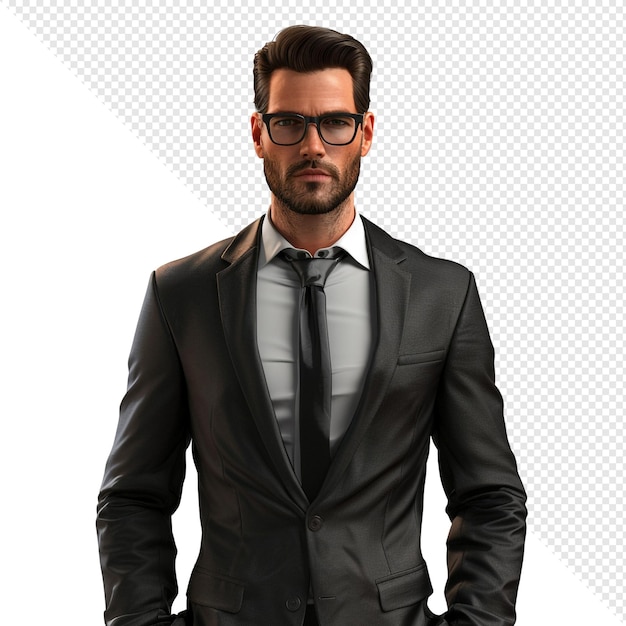 PSD portrait of a man in a suit