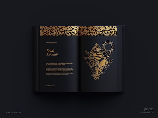 Portrait Open Book Mockup