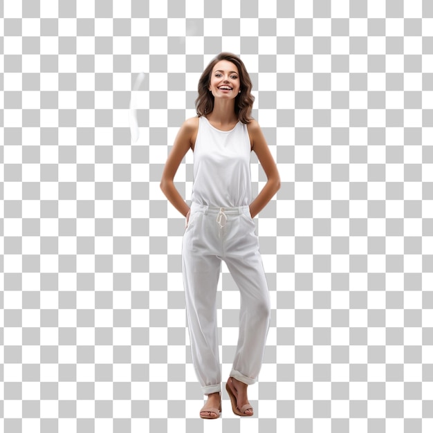 Portrait of a smiling businessPeople isolated on a transparent background