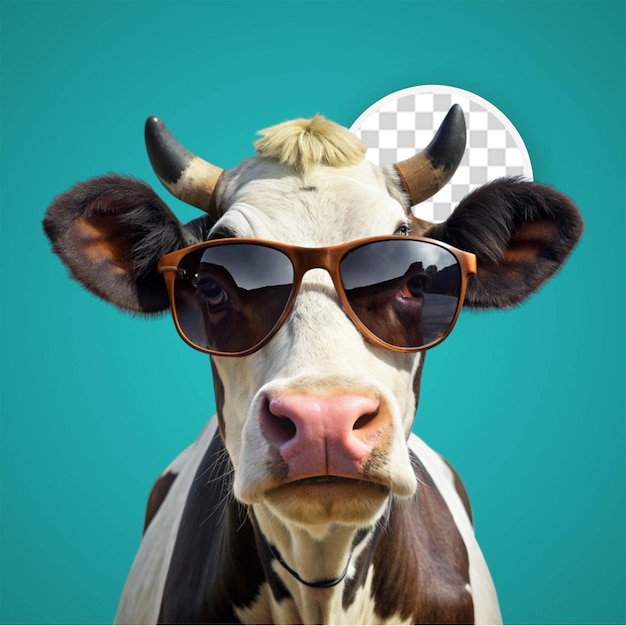 PSD portrait of white calf head