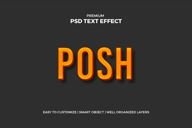 Posh text effect 