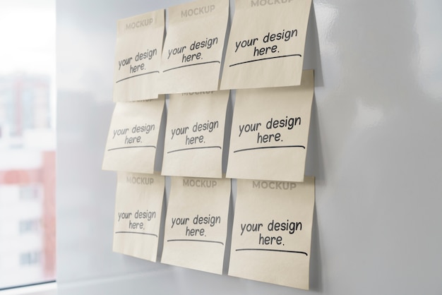 Post it note mockup design