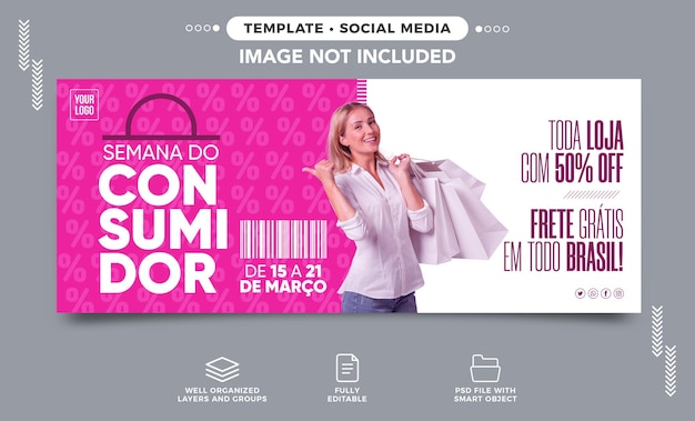 Post Social media banner Consumer week all store with 50 off