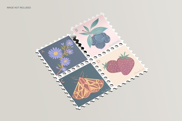 Postage Stamp Mockup