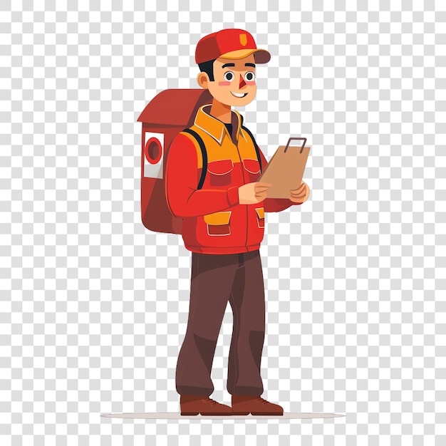 PSD postal worker illustration job