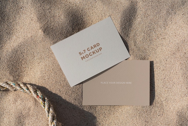 Postcard 5x7 tropical mockup