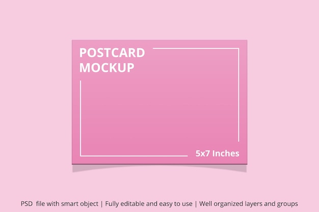 Postcard mockup design