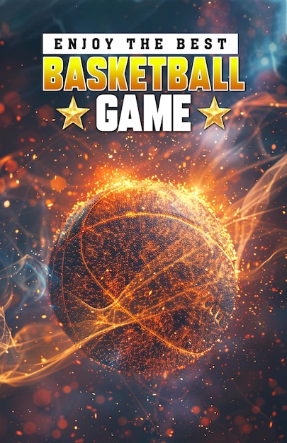 a poster for basketball