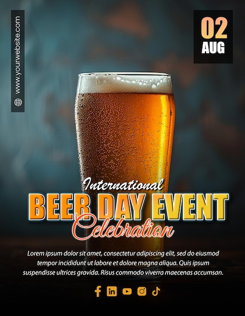 a poster for beer event that is about beer event