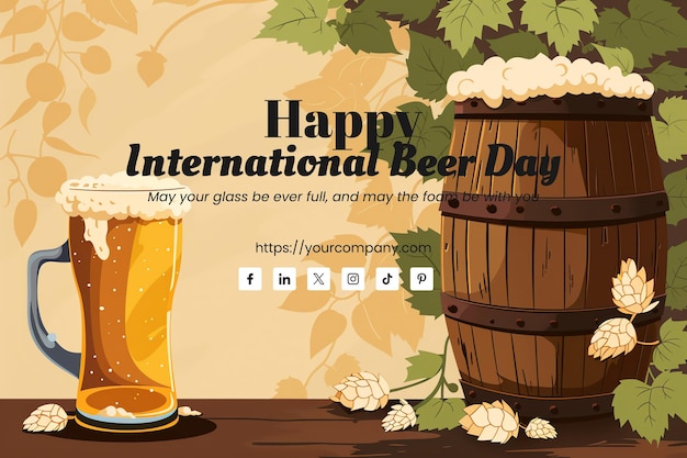 a poster for a beer festival called happy international day