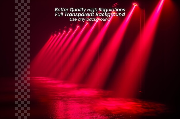 a poster for better quality and high quality is shown with a red light