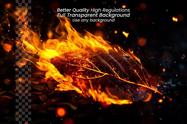 a poster for better quality and high quality with a fire and text about better quality