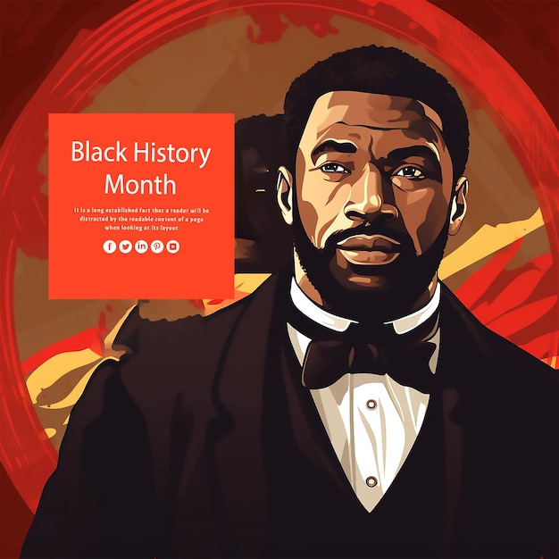 PSD a poster for black black man who was born month