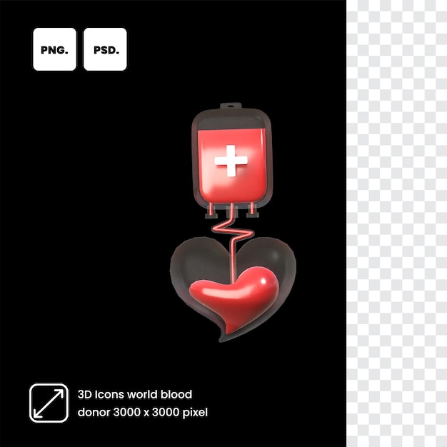 A poster for a blood donation with a heart on it