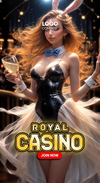 a poster for the casino that says royal casino on it