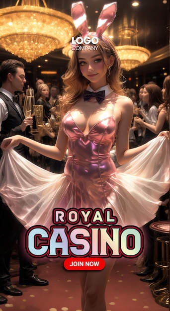 a poster for the casino that says royal casino