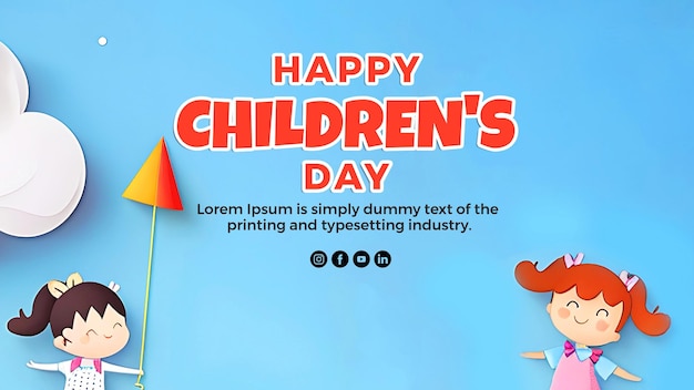 a poster for childrens day