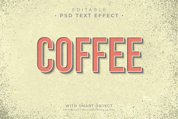 A poster for a coffee with a textured background.