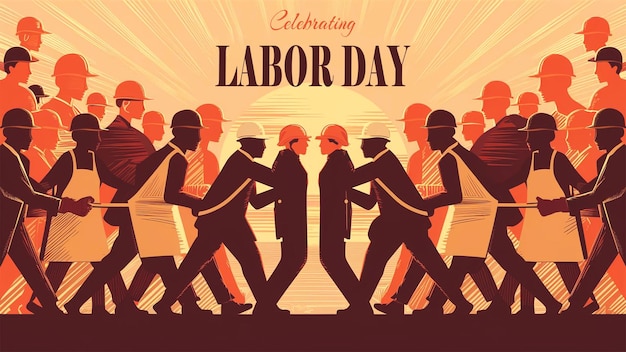 PSD a poster for the day of labor day