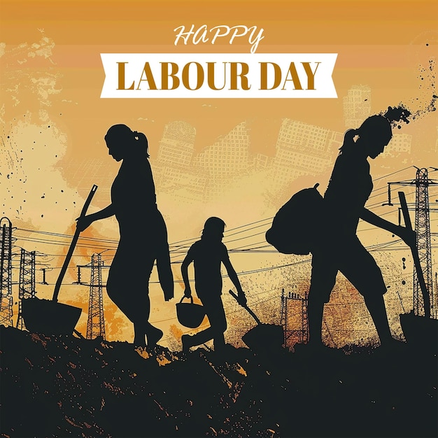 a poster for the days day of work