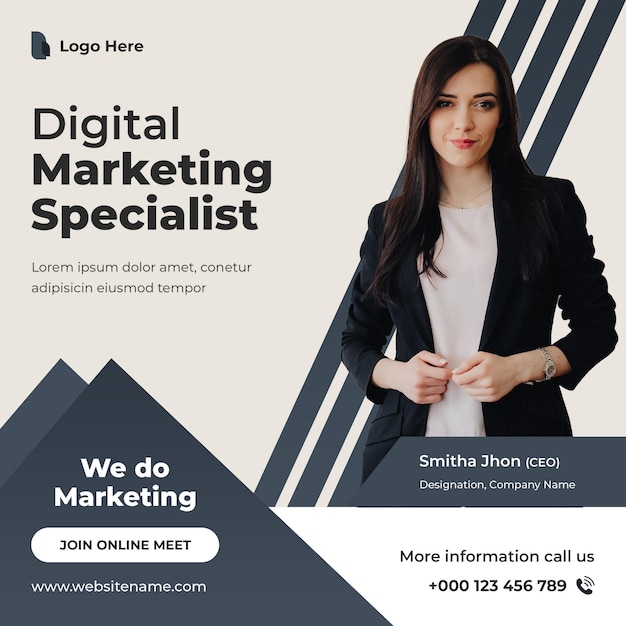 a poster for the digital marketing company called the digital marketing