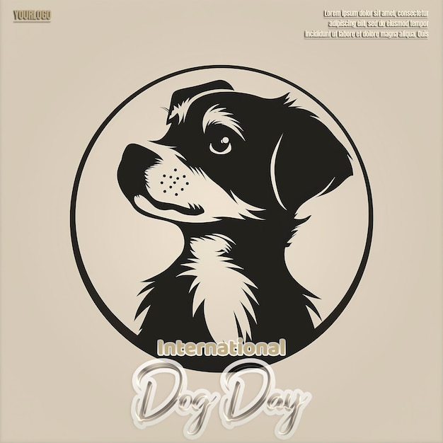 PSD a poster of a dog that says quot day day quot